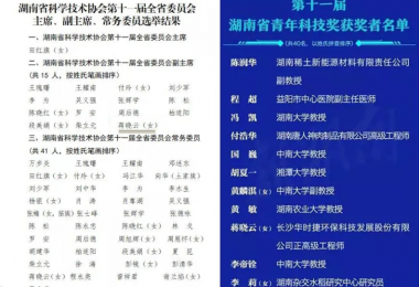 華時捷科技總經(jīng)理蔣曉云當選湖南省科協(xié)第十一屆全省委員會副主席